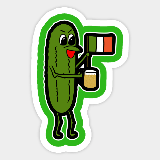 ST PATRICKS Day Dill Pickle Sticker by SartorisArt1